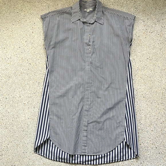 Madewell Striped Shirt Dress Size Small - Picture 3 of 5